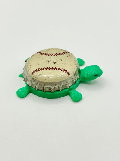 Old Slugger Pale Ale (Cooperstown Brewing) - Bottle Cap Magnet Turtle Shell Shocked Art