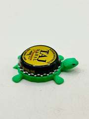 Taj Mahal Premium Lager Beer - Bottle Cap Magnet Turtle Shell Shocked Art