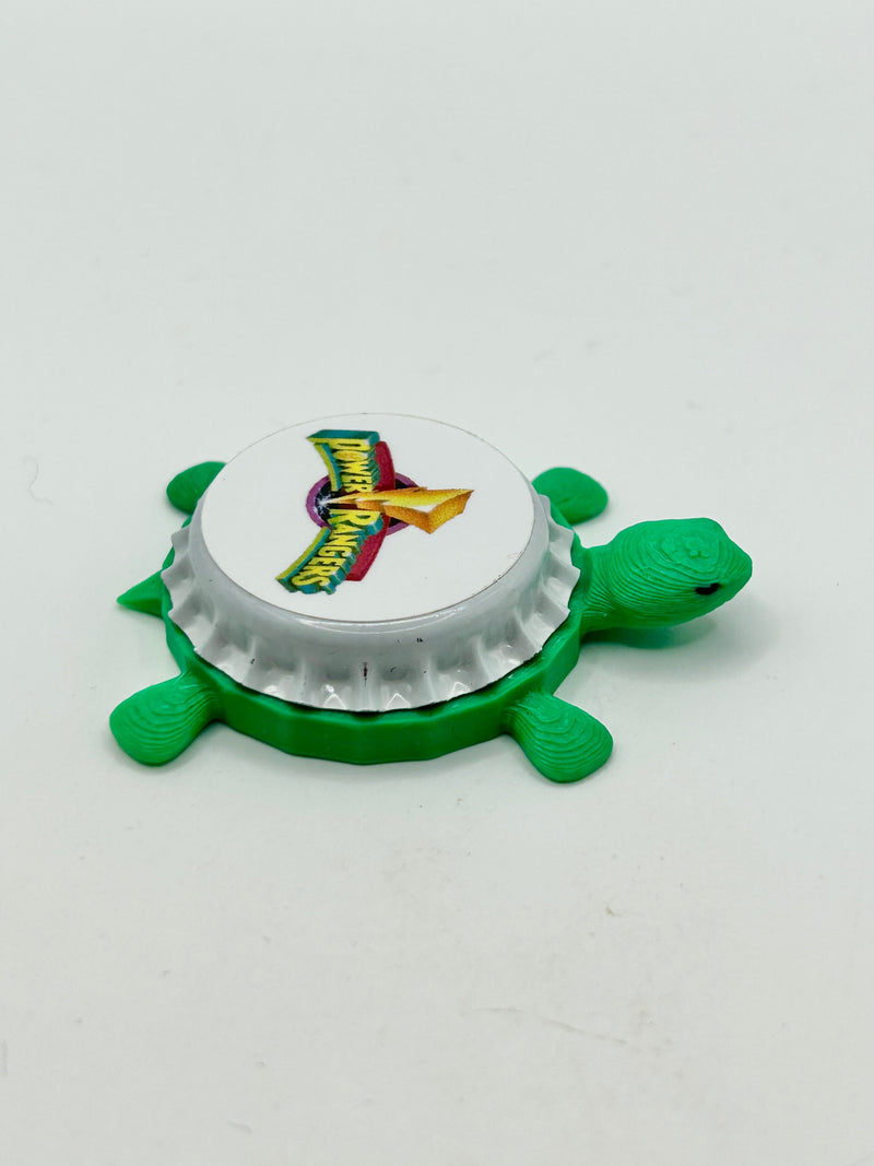 Power Rangers - Bottle Cap Magnet Turtle Shell Shocked Art