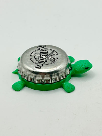 Hofltettner Bier - Bottle Cap Magnet Turtle Shell Shocked Art