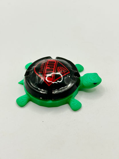 Dupont Tourpes (Cork Cage Cap) - Bottle Cap Magnet Turtle Shell Shocked Art