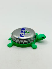 Nestea - Bottle Cap Magnet Turtle Shell Shocked Art