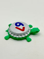 6 7 (“Six Seven”) Bottle Cap Magnet Turtle Shell Shocked Art