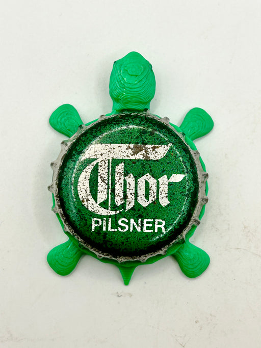 Thor Pilsner - Bottle Cap Magnet Turtle (Copy) Shell Shocked Art