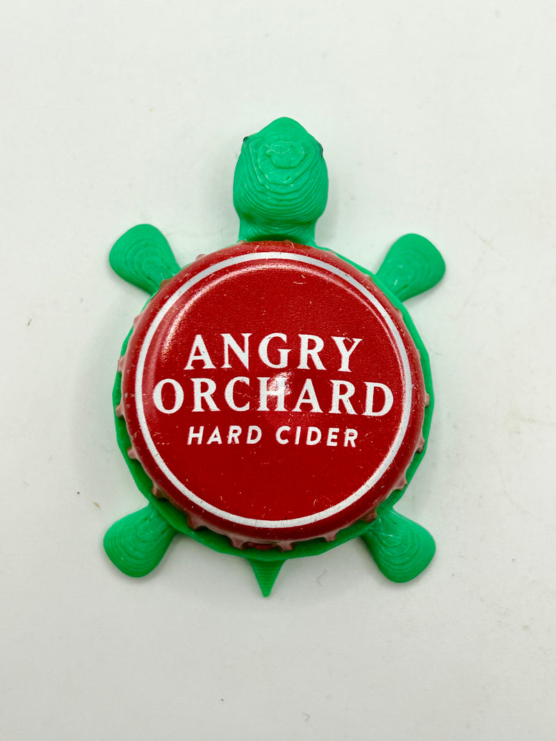 Angry Orchard Hard Cider (Vintage) - Bottle Cap Magnet Turtle Shell Shocked Art