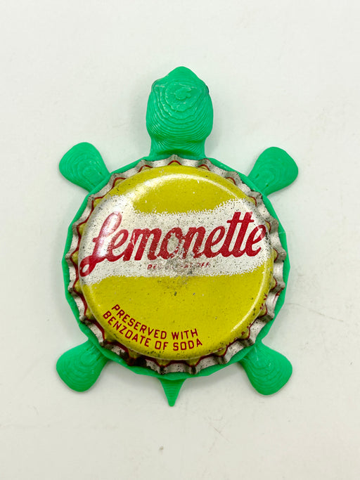Lemonette Soda (Vintage) - Bottle Cap Magnet Turtle Shell Shocked Art
