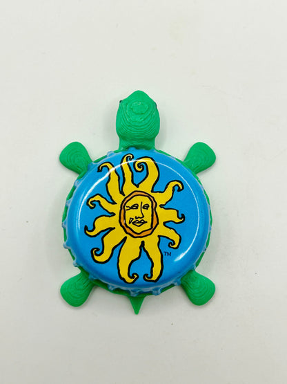 Bell's Oberon Ale (Blue Sun) - Bottle Cap Magnet Turtle Shell Shocked Art