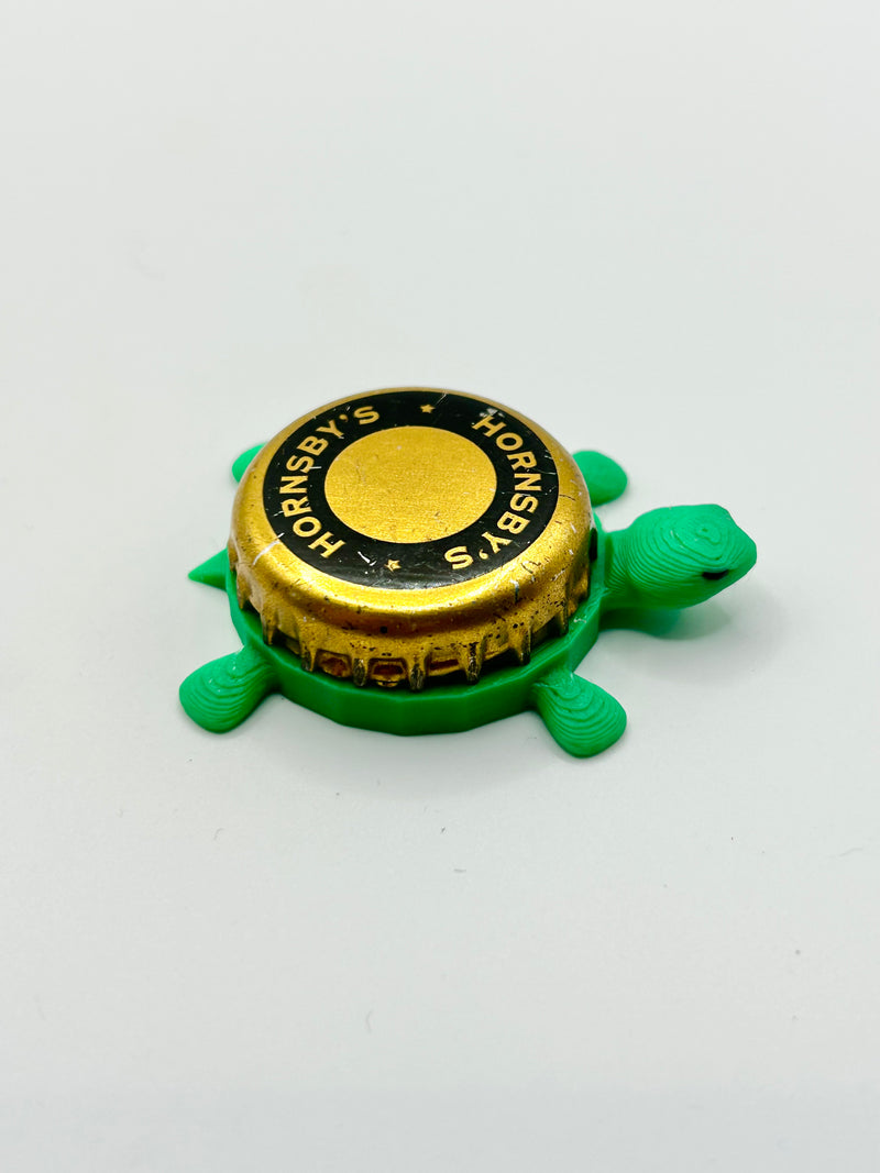 Hornsby’s Hard Cider - Bottle Cap Magnet Turtle Shell Shocked Art