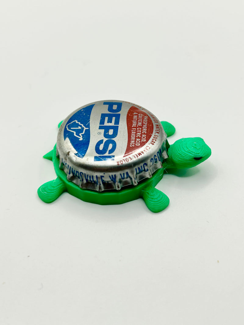 Pepsi (1970s WV Version) - Bottle Cap Magnet Turtle Shell Shocked Art