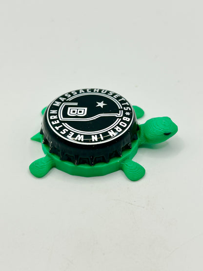 Brewmaster Jack Brewing - Bottle Cap Magnet Turtle Shell Shocked Art