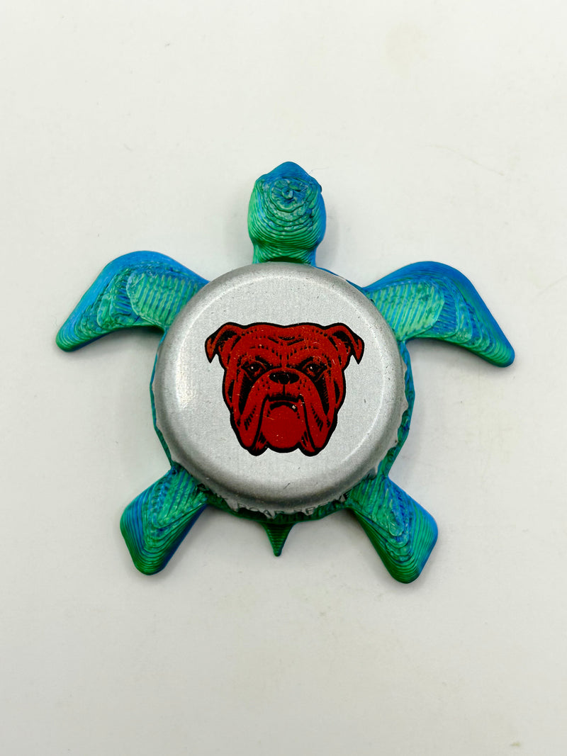 Red Dog - Sea Turtle Bottle Cap Magnet Shell Shocked Art