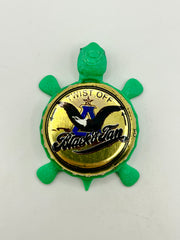 Budweiser Black & Tan (Vintage) - Bottle Cap Magnet Turtle Shell Shocked Art