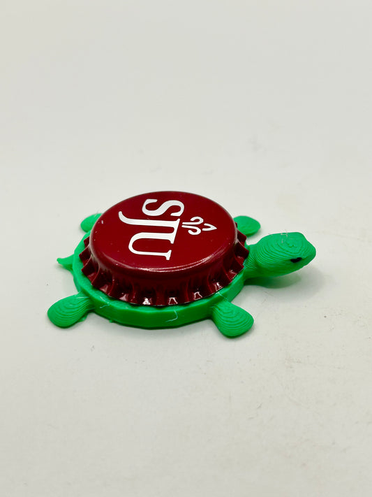 St Joe’s Hawks - Bottle Cap Magnet Turtle Shell Shocked Art