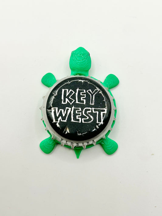 Key West Brewing - Bottle Cap Magnet Turtle