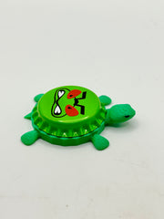 Stinger Blue Jackets - Bottle Cap Magnet Turtle Shell Shocked Art