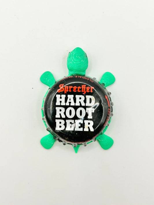 Sprecher Hard Root Beer - Bottle Cap Magnet Turtle