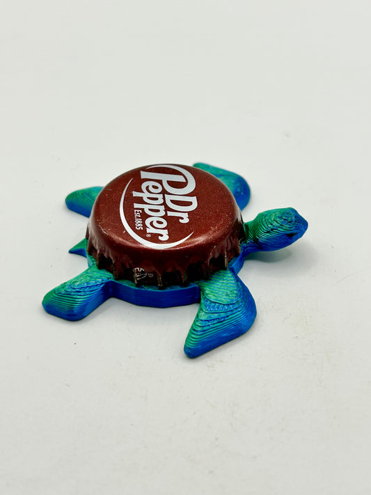 Dr Pepper (Maroon) - Sea Turtle Bottle Cap Magnet Shell Shocked Art