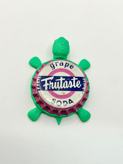 Frutaste Grape Soda - Bottle Cap Magnet Turtle Shell Shocked Art