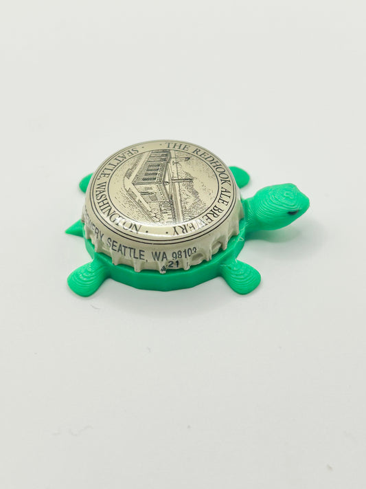 Red Hook Seattle (Vintage) - Bottle Cap Magnet Turtle