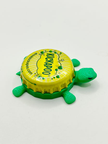 Kickapoo - Bottle Cap Magnet Turtle Shell Shocked Art