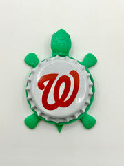 Washington Nationals - Bottle Cap Magnet Turtle Shell Shocked Art
