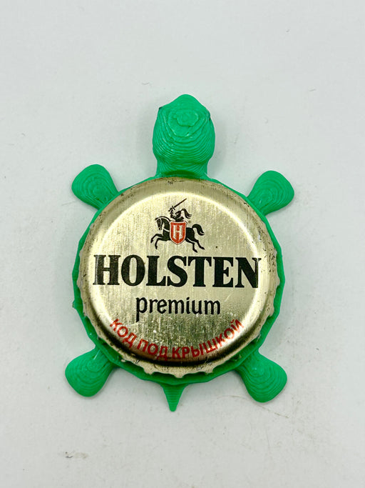 Holsten Premium Brewing - Bottle Cap Magnet Turtle Shell Shocked Art