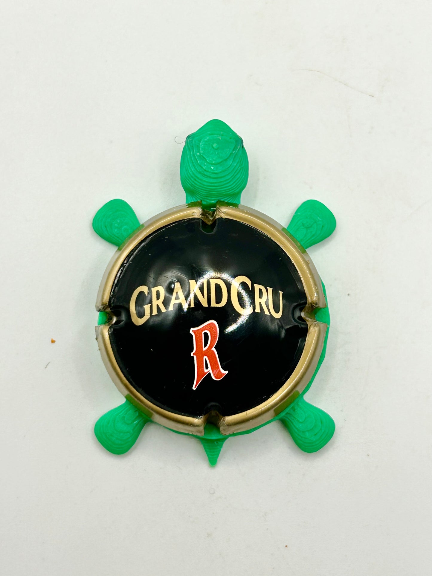 Rodenbach Grand Cru Beer (Cork Cage Cap) - Bottle Cap Magnet Turtle Shell Shocked Art