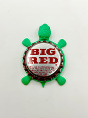 Big Red Soda (Red Trim) - Bottle Cap Magnet Turtle Shell Shocked Art