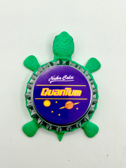 Nuka Cola Quantum (Fallout) - Bottle Cap Magnet Turtle Shell Shocked Art