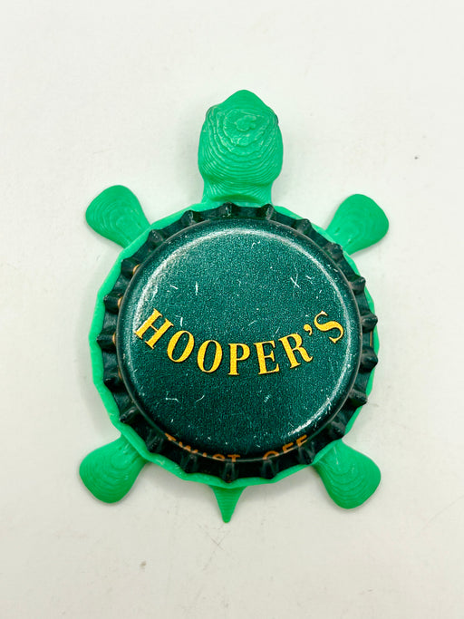 Hooper’s Beer - Bottle Cap Magnet Turtle Shell Shocked Art