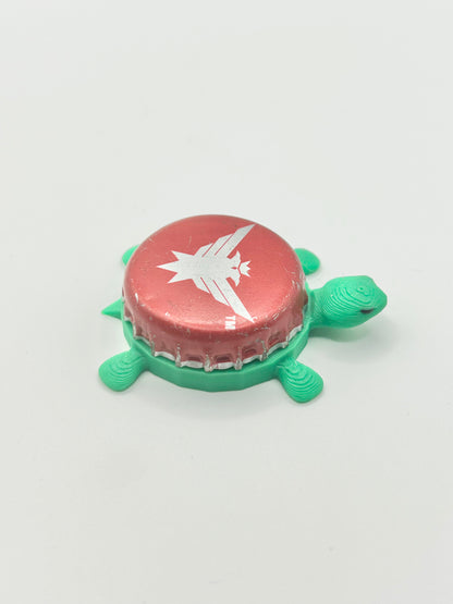 Smirnoff Eagle (Red) - Bottle Cap Magnet Turtle Shell Shocked Art