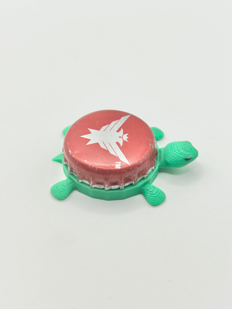 Smirnoff Eagle (Red) - Bottle Cap Magnet Turtle Shell Shocked Art