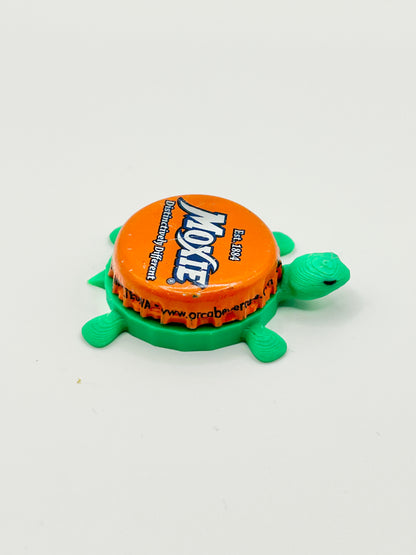 Moxie - Bottle Cap Magnet Turtle Shell Shocked Art