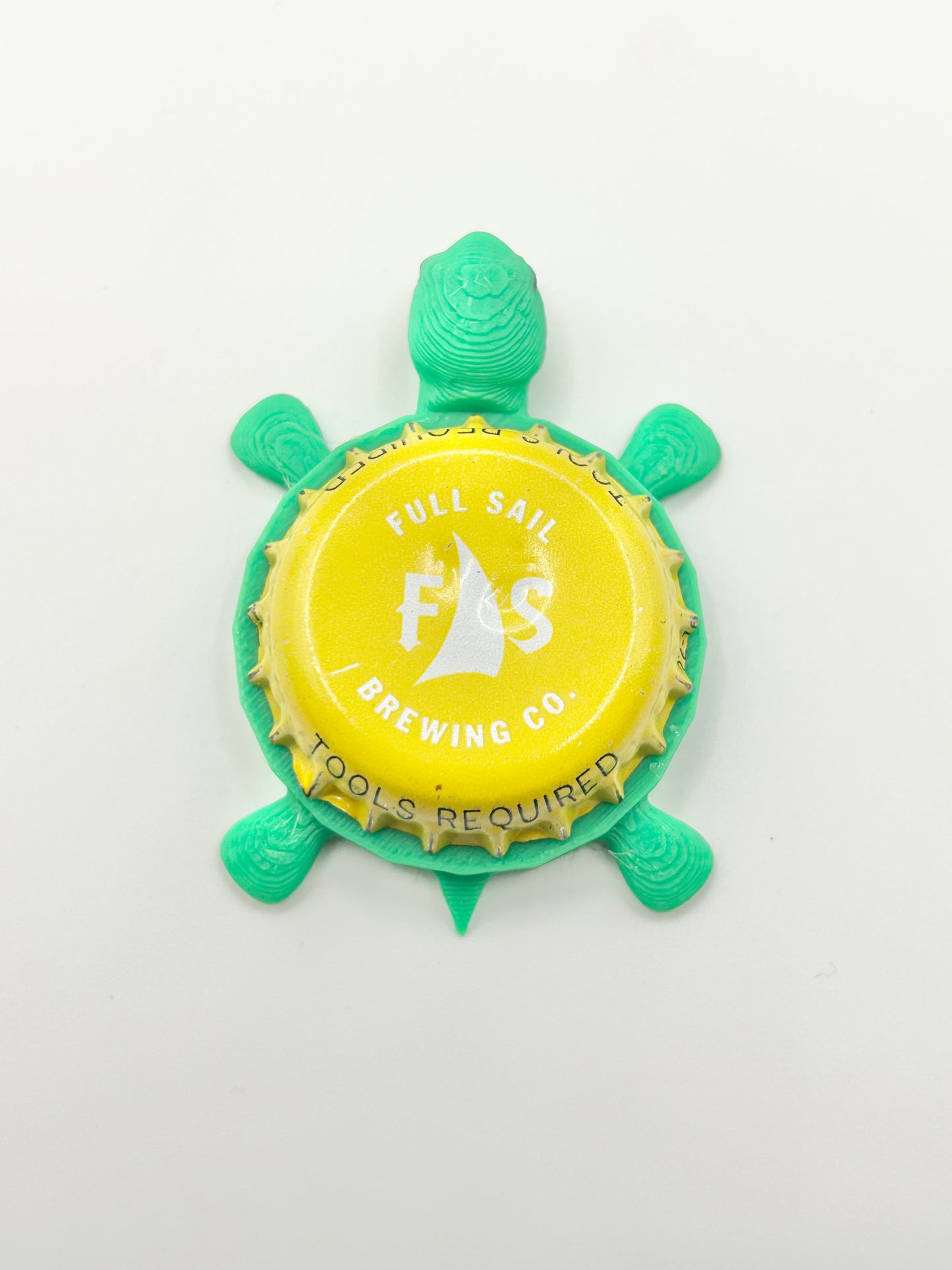 Full Sail Brewing (Yellow) - Bottle Cap Magnet Turtle