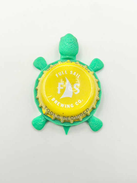 Full Sail Brewing (Yellow) - Bottle Cap Magnet Turtle