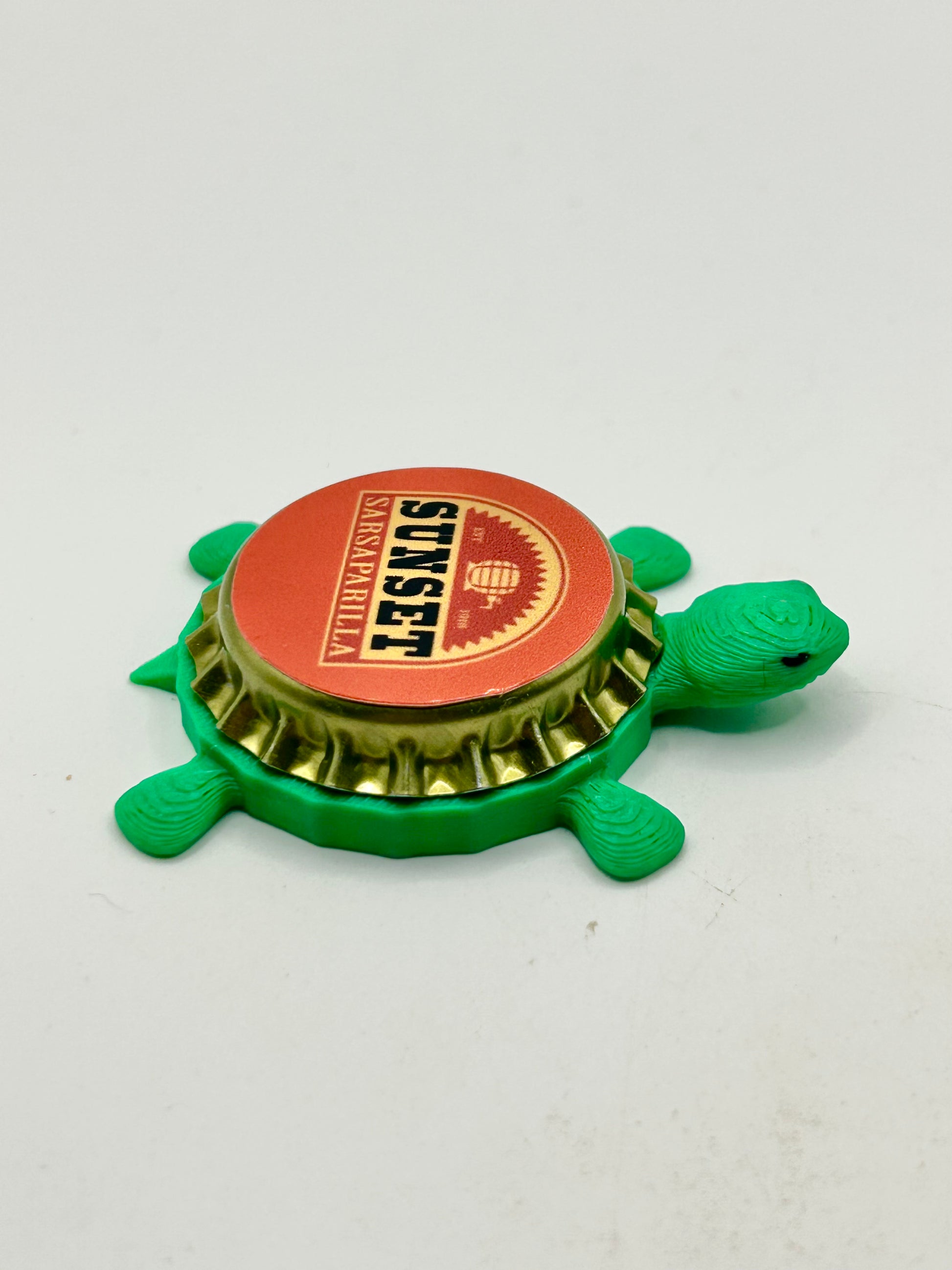 Sunset Sarsaparilla (Fallout) - Bottle Cap Magnet Turtle Shell Shocked Art