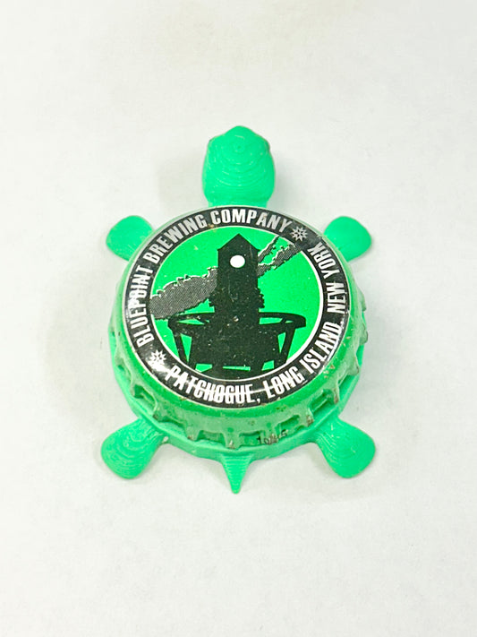 Bluepoint Brewing Co Light Tower (Green) - Bottle Cap Magnet Turtle