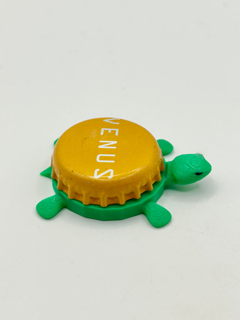 Bell's Venus - Bottle Cap Magnet Turtle Shell Shocked Art