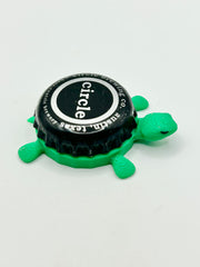 Circle Brewing - Bottle Cap Magnet Turtle Shell Shocked Art