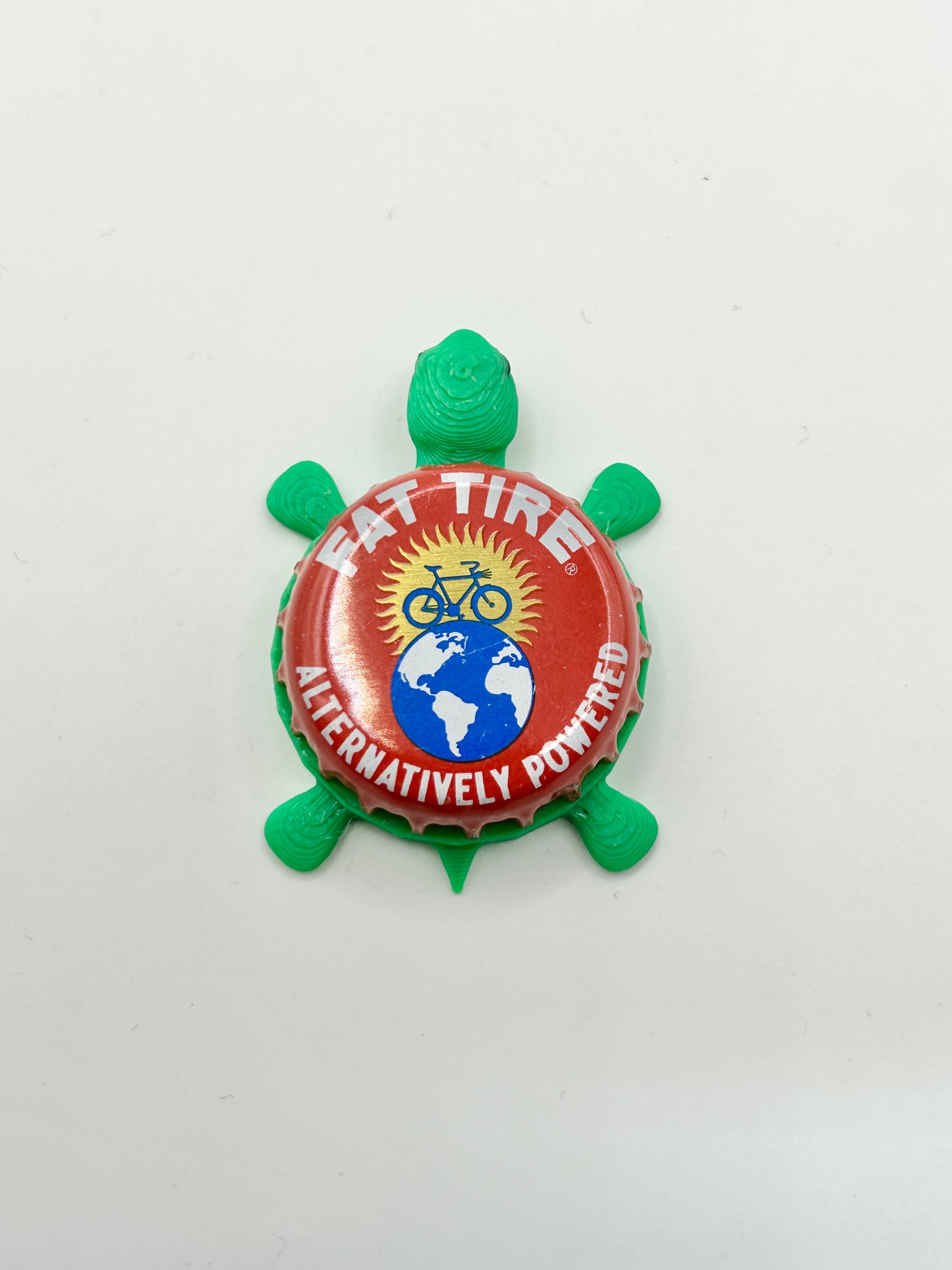 Fat Tire New Belgium Brewing (Vintage) - Bottle Cap Magnet Turtle