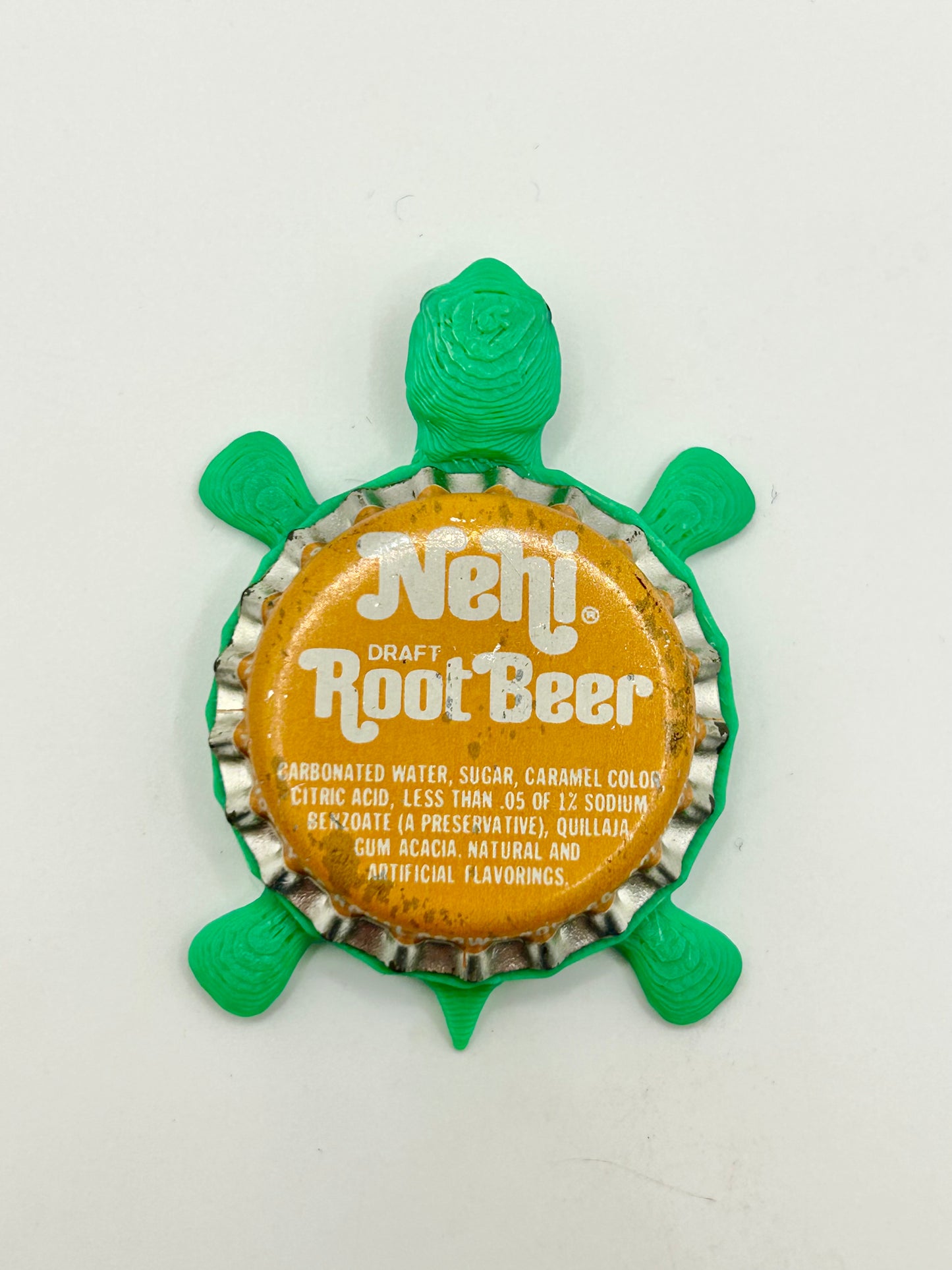 Nehi Root Beer (Vintage) - Bottle Cap Magnet Turtle