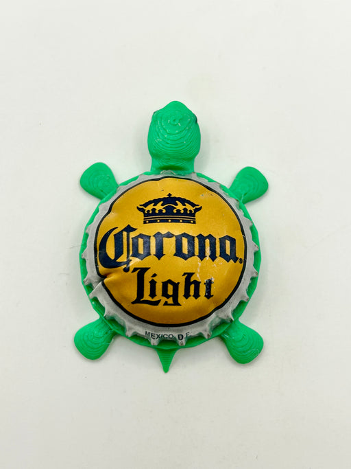 Corona Light (Dome Shell) - Bottle Cap Magnet Turtle Shell Shocked Art