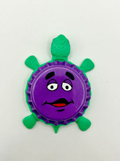 Grimace - Bottle Cap Magnet Turtle Shell Shocked Art