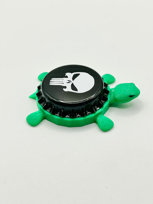 Punisher - Bottle Cap Magnet Turtle Shell Shocked Art
