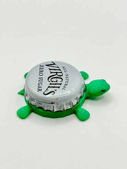 Virgil’s Soda (Zero Sugar) - Bottle Cap Magnet Turtle Shell Shocked Art