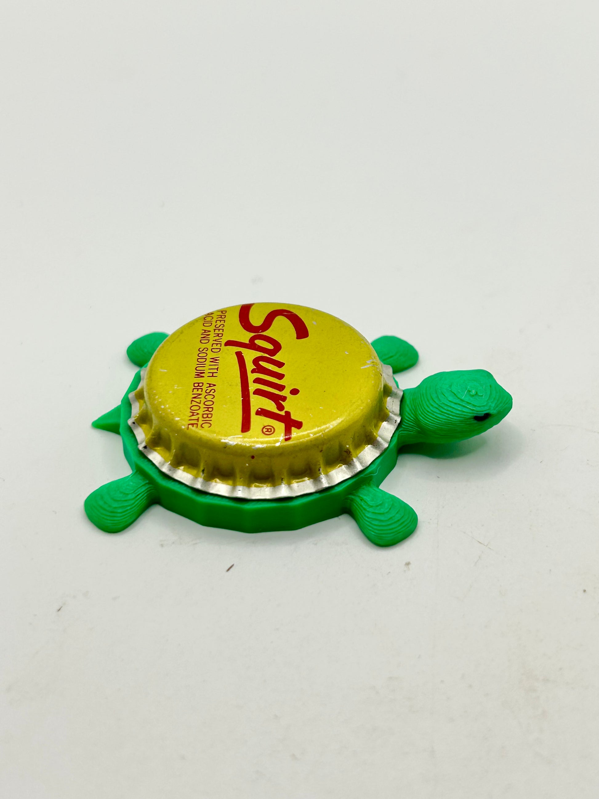 Squirt Soda (Vintage) - Bottle Cap Magnet Turtle Shell Shocked Art