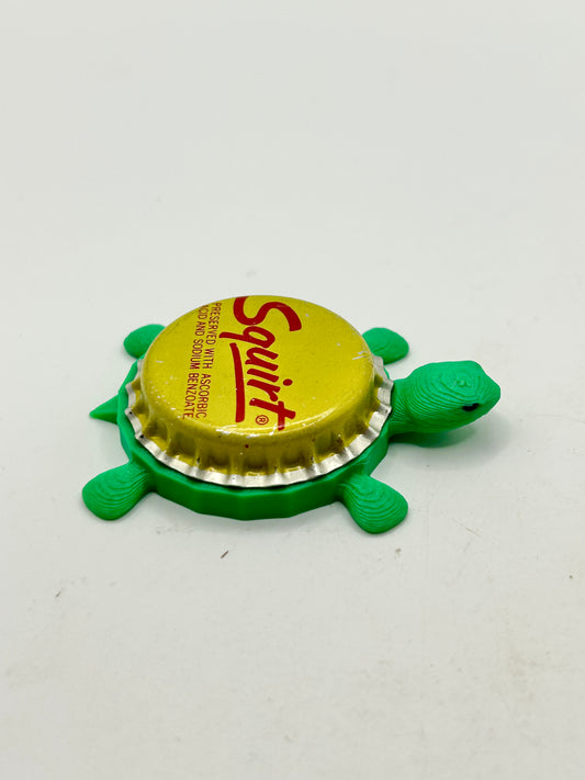 Squirt Soda (Vintage) - Bottle Cap Magnet Turtle Shell Shocked Art