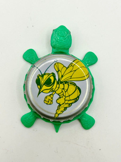 Mickey’s Malt Liquor (Yellow) - Bottle Cap Magnet Turtle Shell Shocked Art