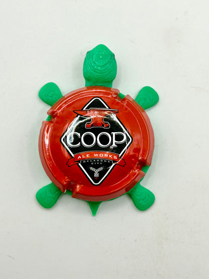COOP Aleworks (Cork Cage Cap) - Bottle Cap Magnet Turtle Shell Shocked Art