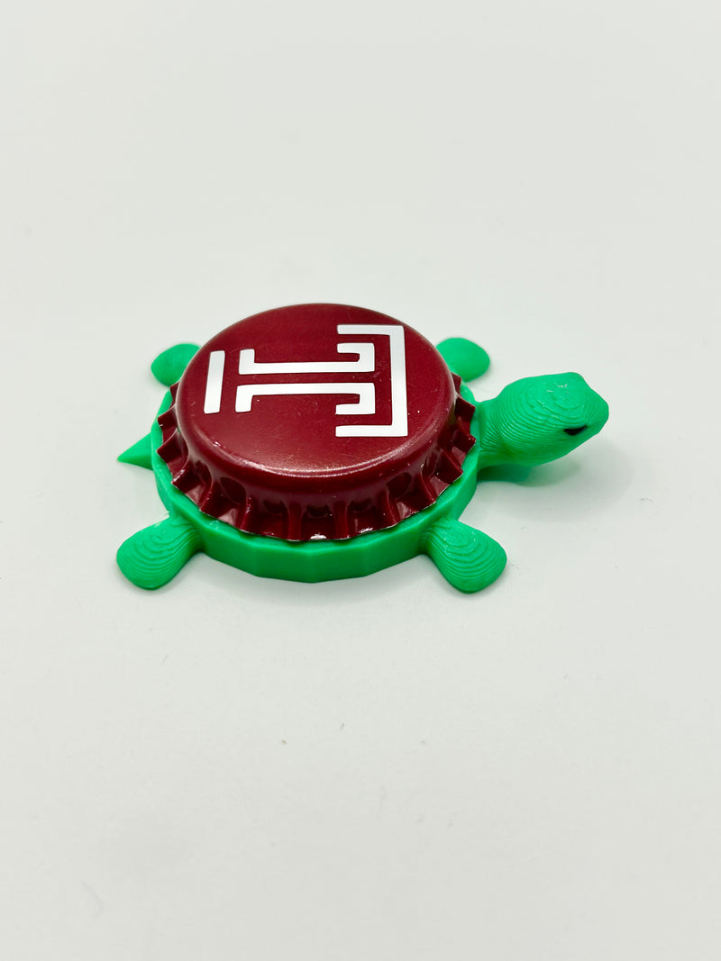 Temple Owls - Bottle Cap Magnet Turtle Shell Shocked Art